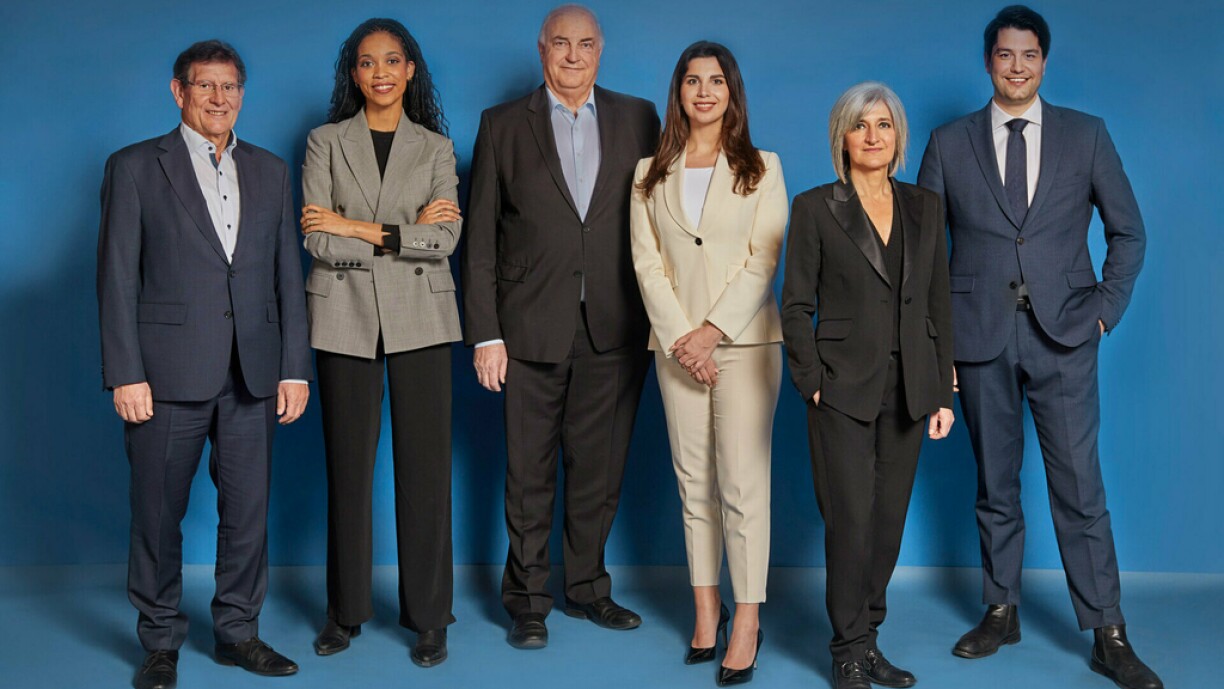 v.l.n.r. Gusty Graas, Jana Degrott, Charles Goerens, Amela Skenderović, Nancy Braun, Christos Floros