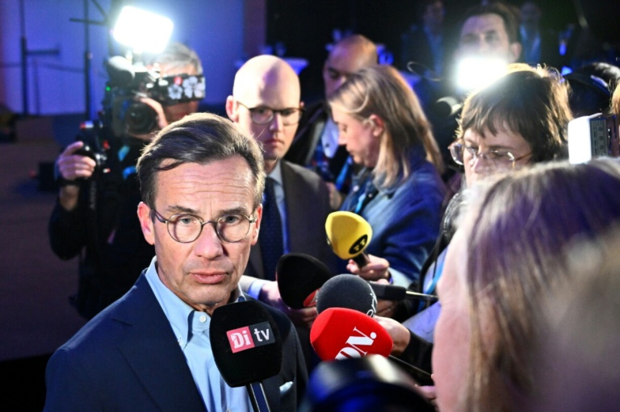 Le Premier minsitre suédois sortant Ulf Kristersson, à Stockholm le 14 septembre 2026