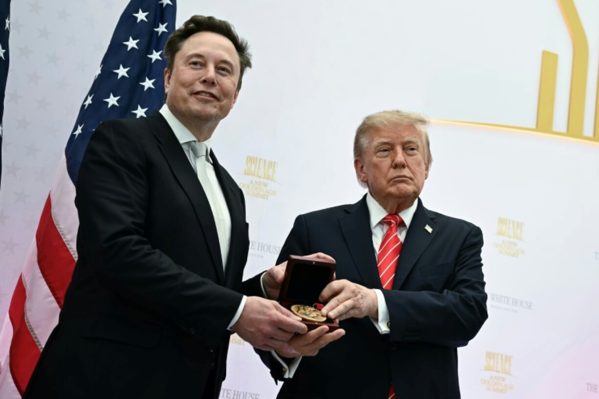 US President Donald Trump presented Elon Musk with the nation's top science medal, calling him a 'national treasure' and 'our modern-day Thomas Edison'