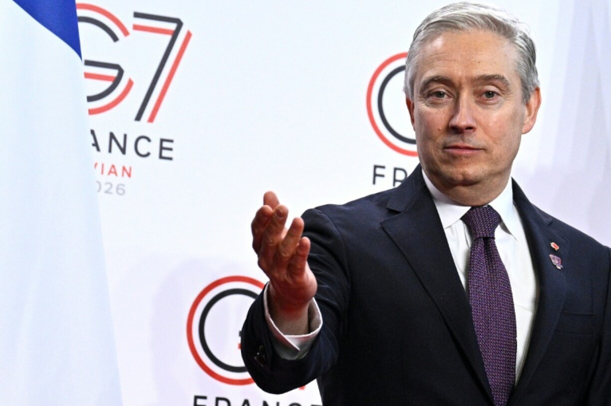 Le ministre canadien des Finances François-Philippe Champagne participe à une réunion de préparation du G7, le 18 mai 2026 à Paris