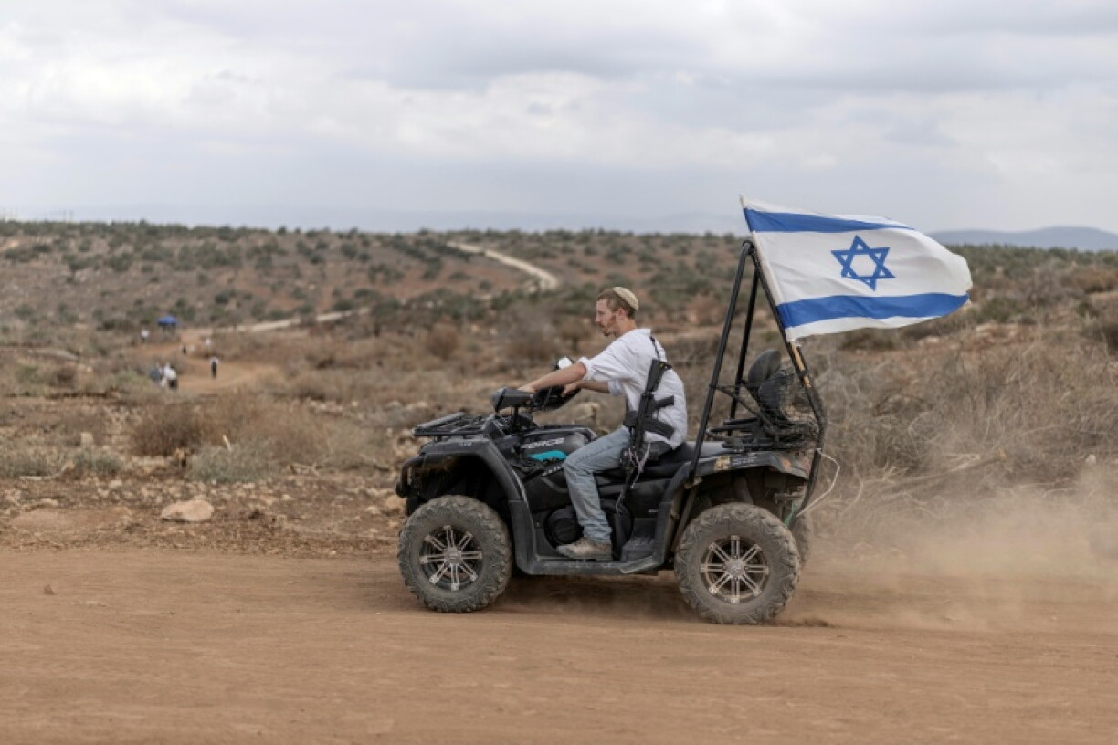 On the road leading towards Israel, dozens of prefabricated homes were waiting to be installed