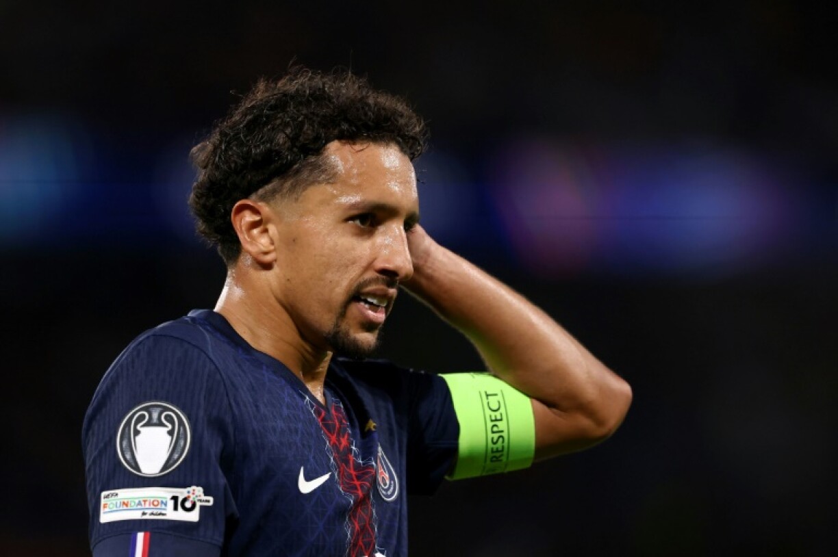 Paris Saint-Germain captain Marquinhos is expected to miss several weeks of action with a thigh issue