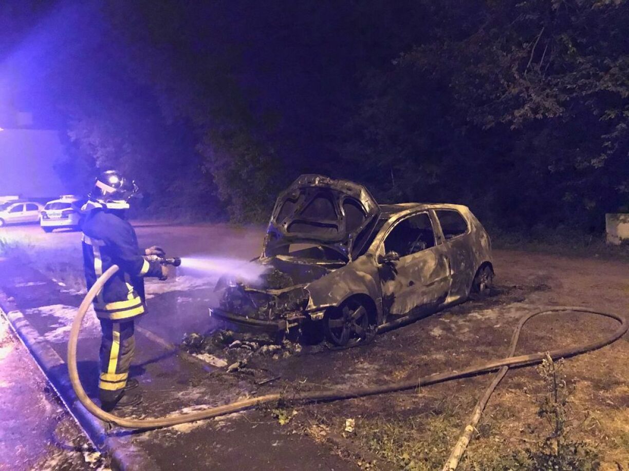 Une photo prise sur les lieux de l'intervention