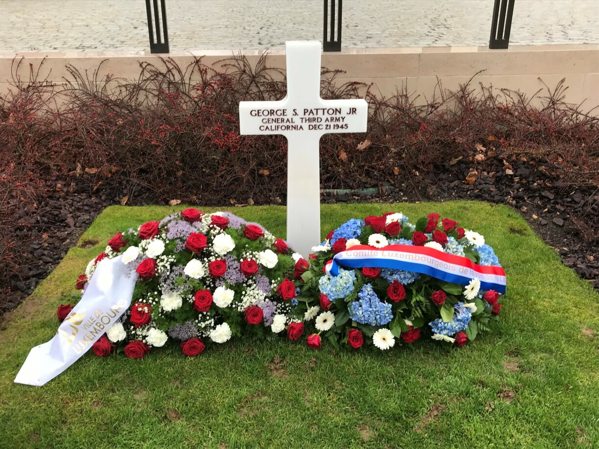 General George Patton's grave in Luxembourg