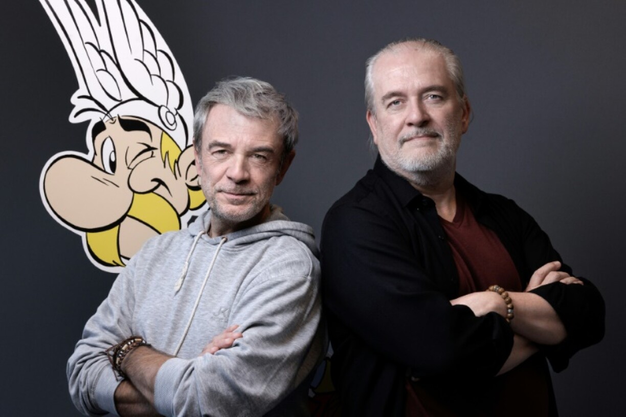 Les dessinateurs et scénaristes Fabrice Caro - alias Fabcaro -, à gauche, et Didier Conrad.