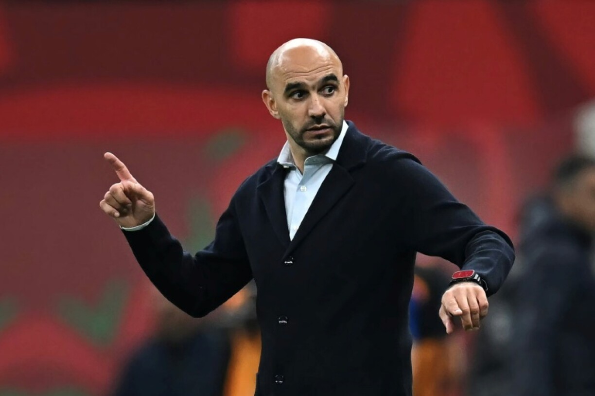 Le sélectionneur du Maroc Walid Regragui lors du quart de finale de la CAN contre le Cameroun, le 9 janvier 2026 à Rabat