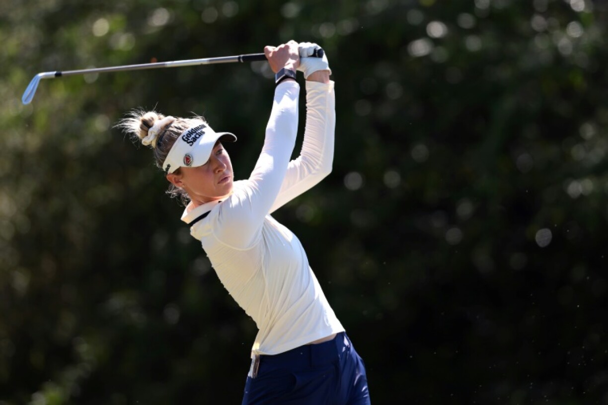 Defending champion and world number one Nelly Korda of the United States fired a 68 to grab a share of the lead at the LPGA Mizuho Americas Open