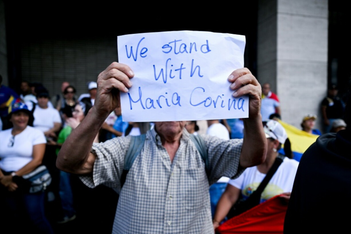 Maria Corina Machado’s political party told AFP she was blocked from entering Venezuela after another attempt to return