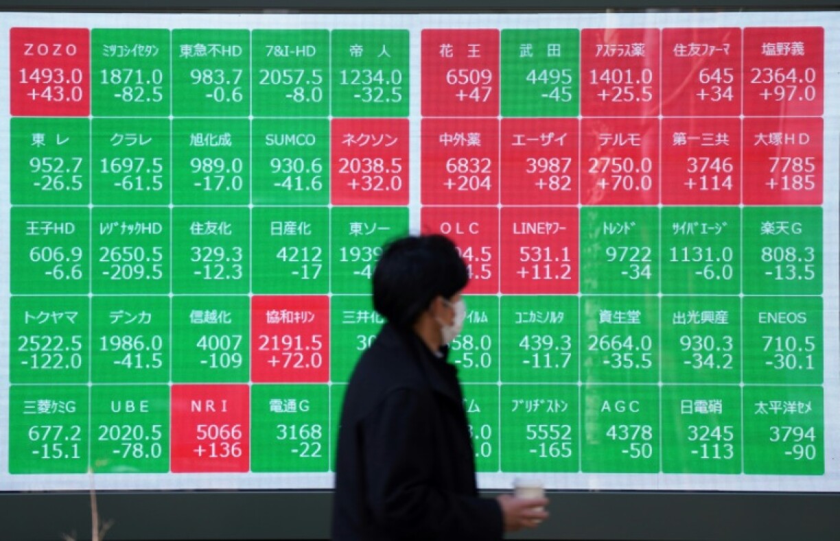 Japan's main Nikkei 225 index fell more than three percent on Friday, adding to a 2.7-percent drop on Thursday after the S&P 500 on Wall Street dropped by the most in a day since 2020