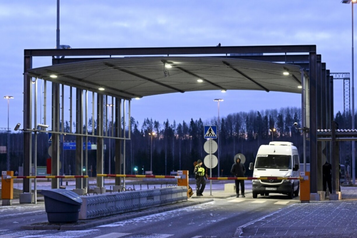 Le poste frontière de Nuijamaa entre la Russie et la Finlande, dans le sud-est de la Finlande, le 16 novembre 2023
