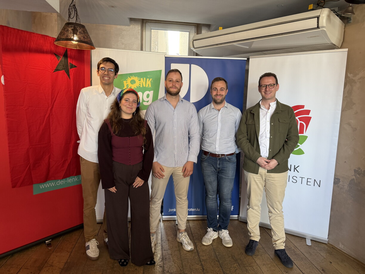 (V.l.n.r.): Olivier Cano, Alice Hoffmann, Maxime Pantaleoni, Lou Linster a Metty Steinmetz.