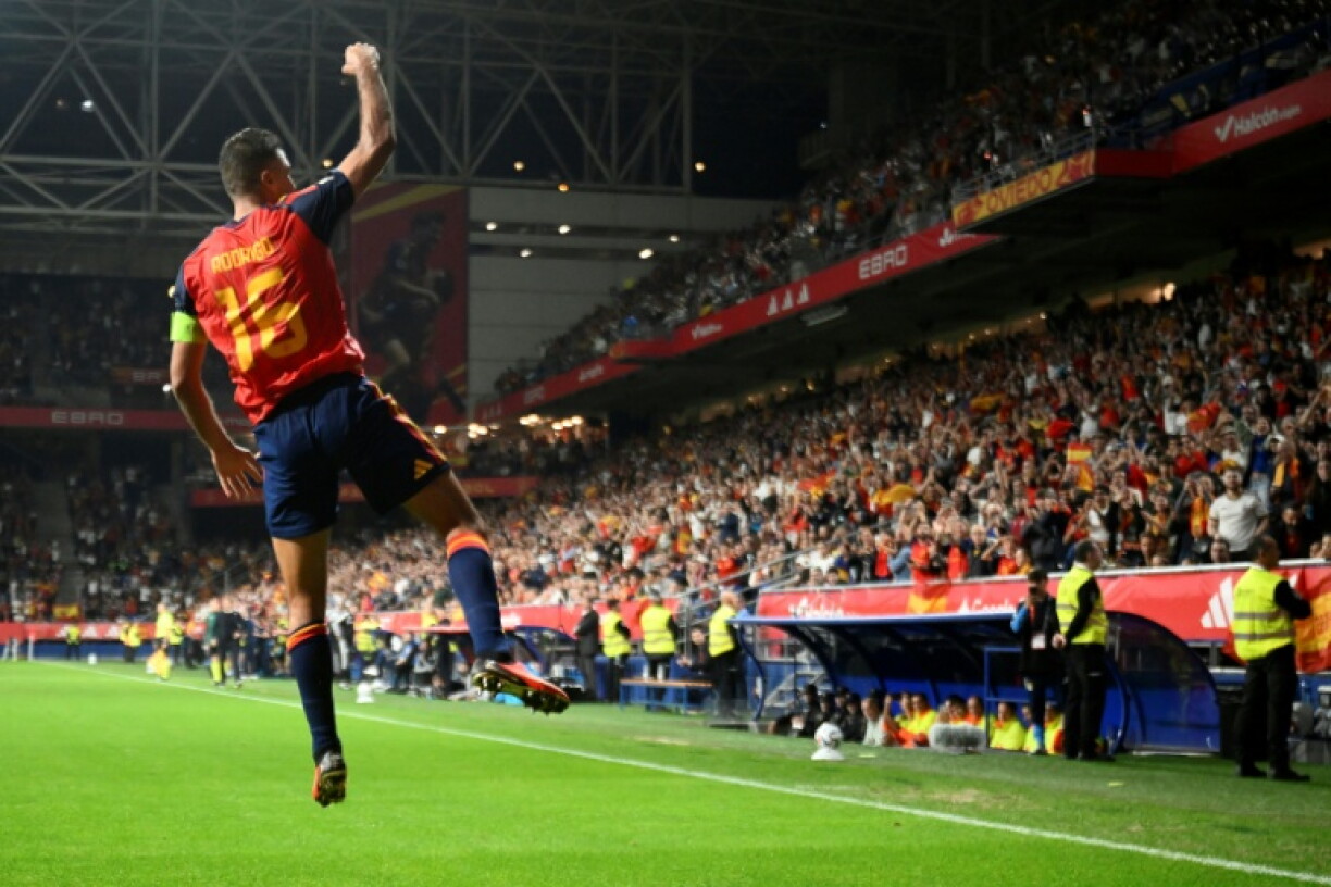 Rodri was one of Spain's three goal scorers against the Czech Republic