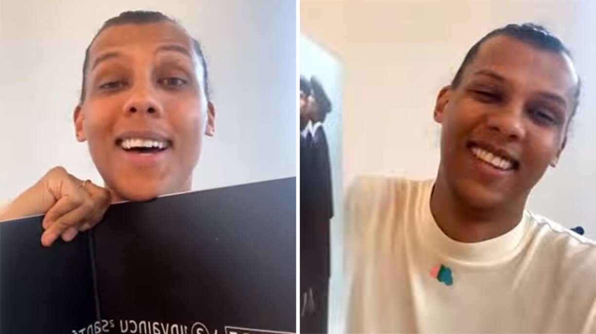 CRAQUANT: la présentation de l'album de Stromae perturbée par son fils (vidéo)