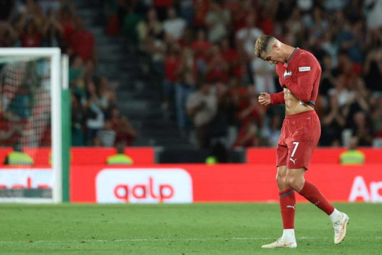 La superstar Cristiano Ronaldo avec le Portugal lors du match de Ligue des nations contre les Gallois à Lisbonne, le 24 septembre 2026