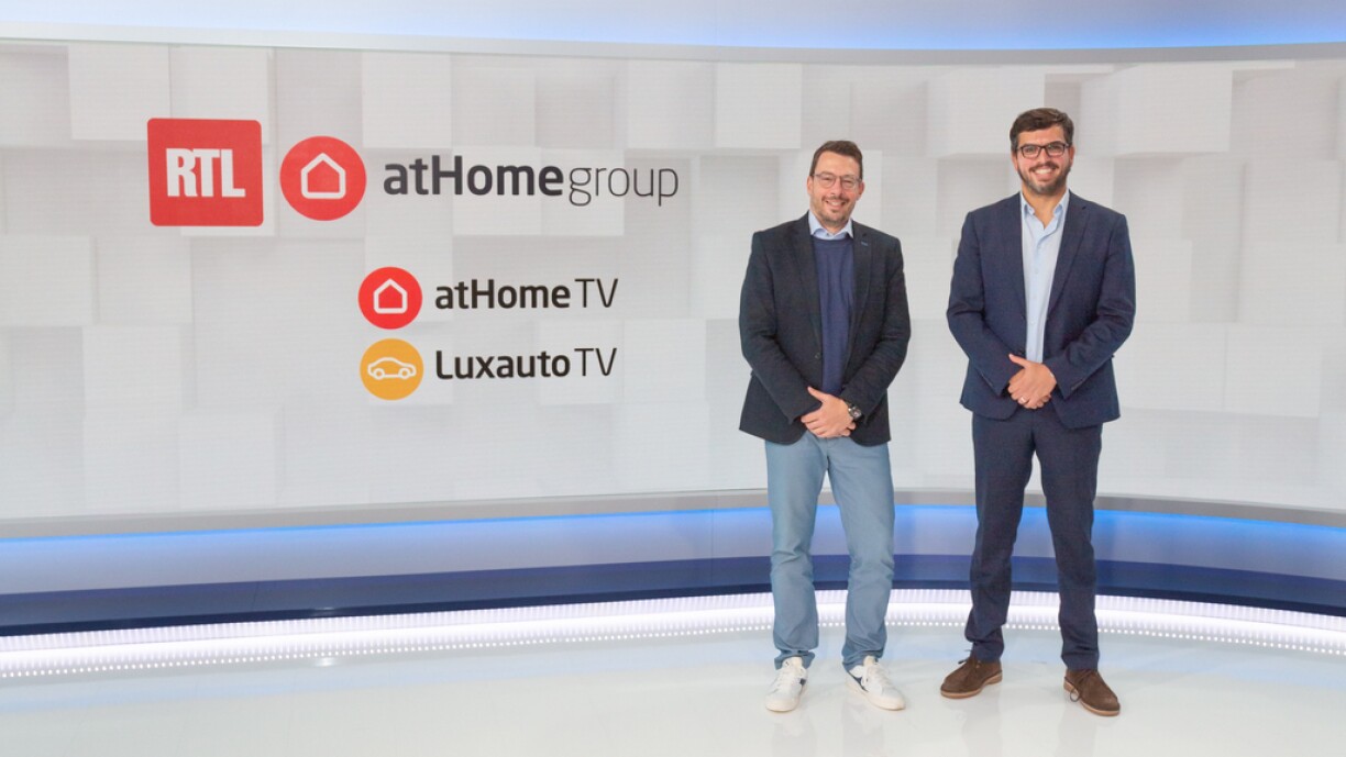 Christophe Goossens, CEO RTL Lëtzebuerg & Soufiane Saadi, CEO atHome Group