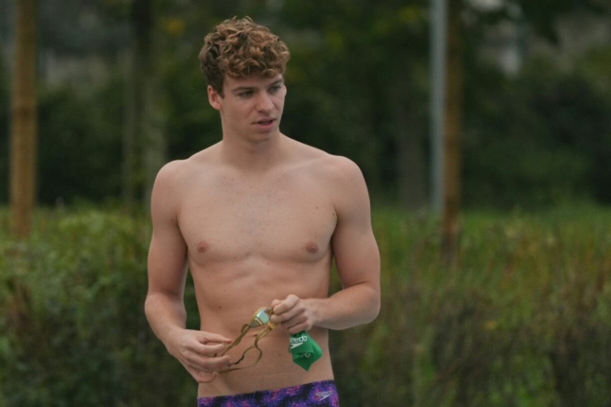 France's four-time Olympic champion Leon Marchand