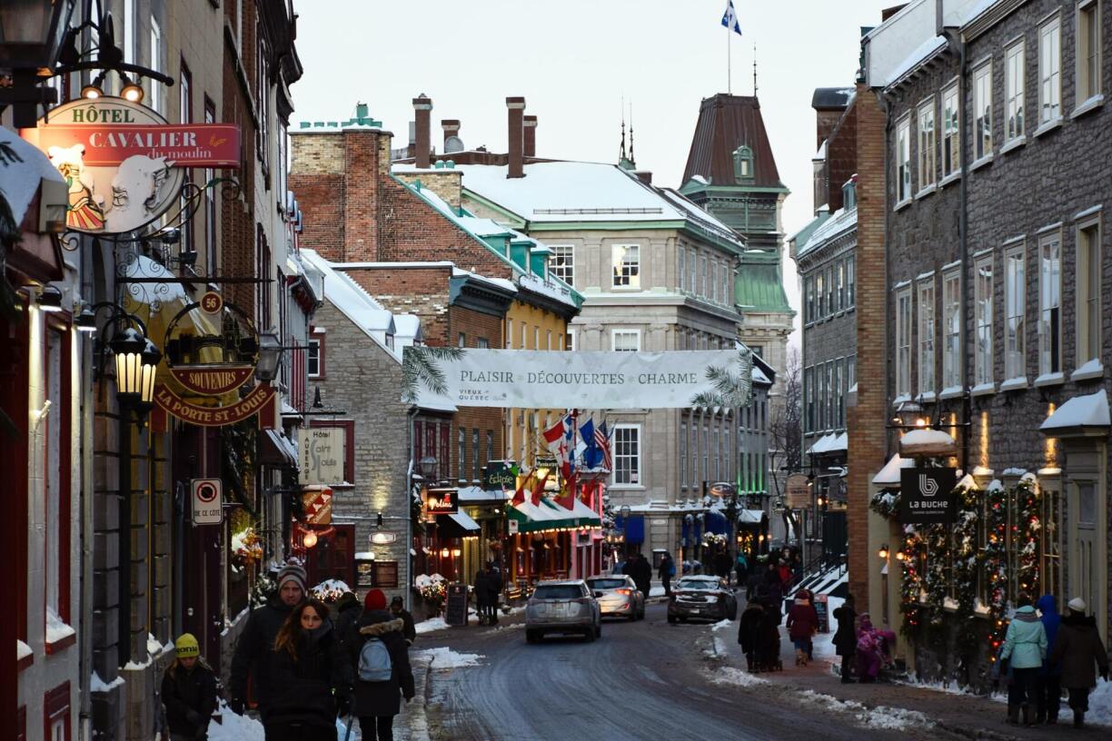 Old Quebec, Quebec City, during Christmas time.