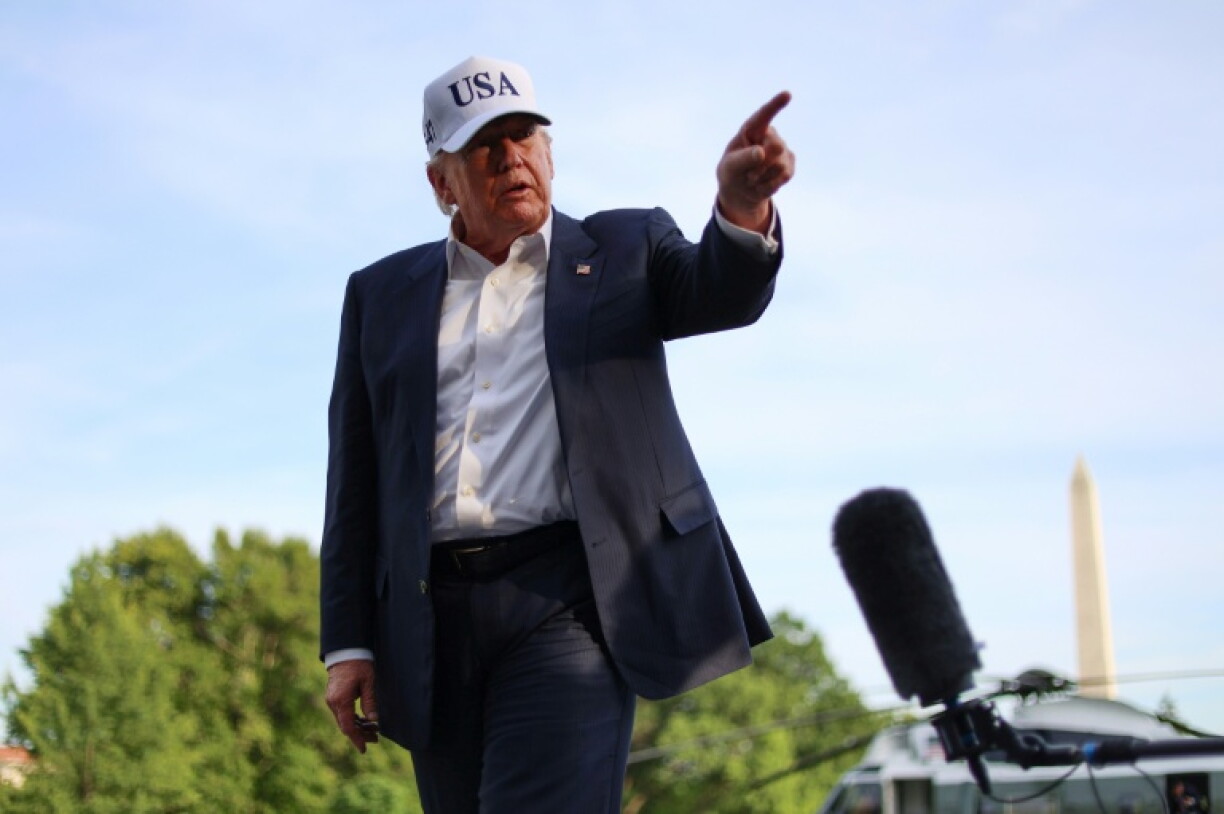 Le président américain Donald Trump s'exprime devant la presse à la Maison Blanche à Washington, le 15 mai 2026