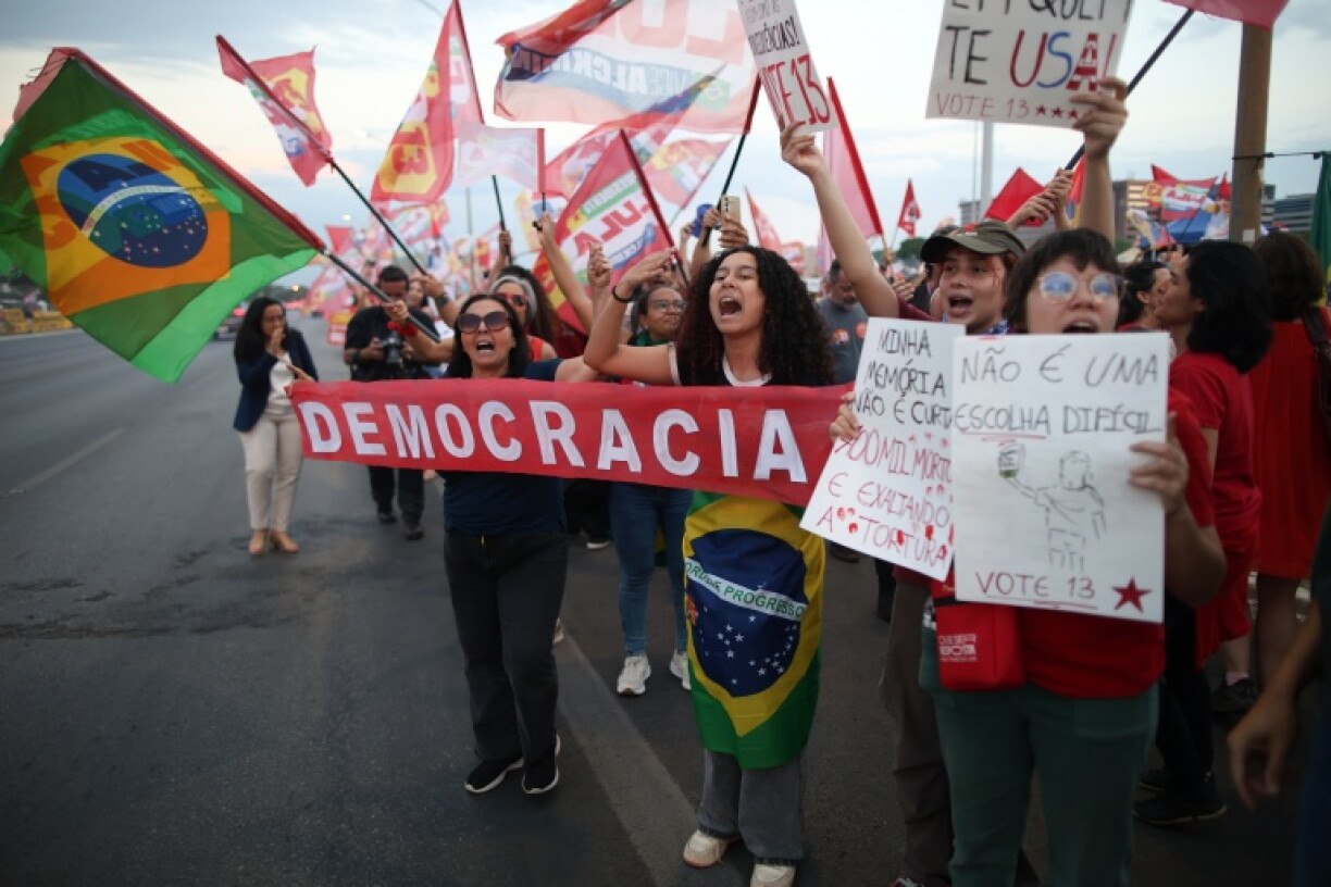 Brazil's left has mobilized with massive student-led demonstrations, with supporters wearing the red of President Luiz Inacio Lula da Silva's Workers' Party