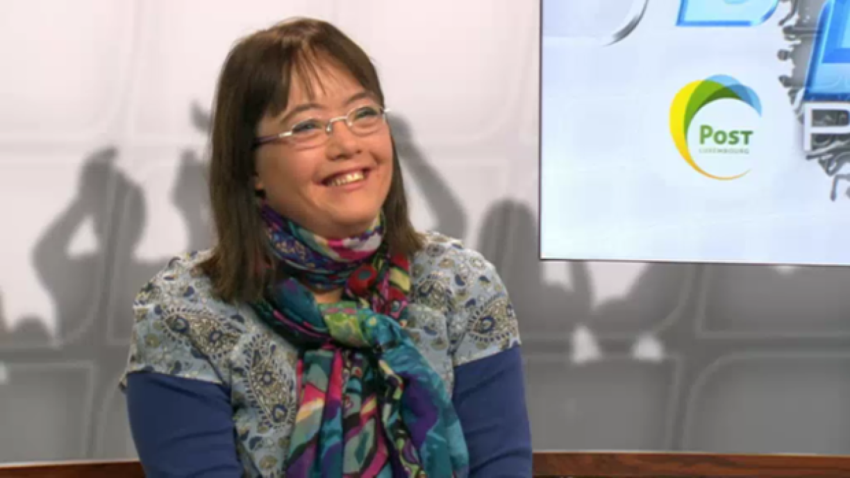 D'Martine Eischen, Presidentin vun der ASBL Trisomie 21.