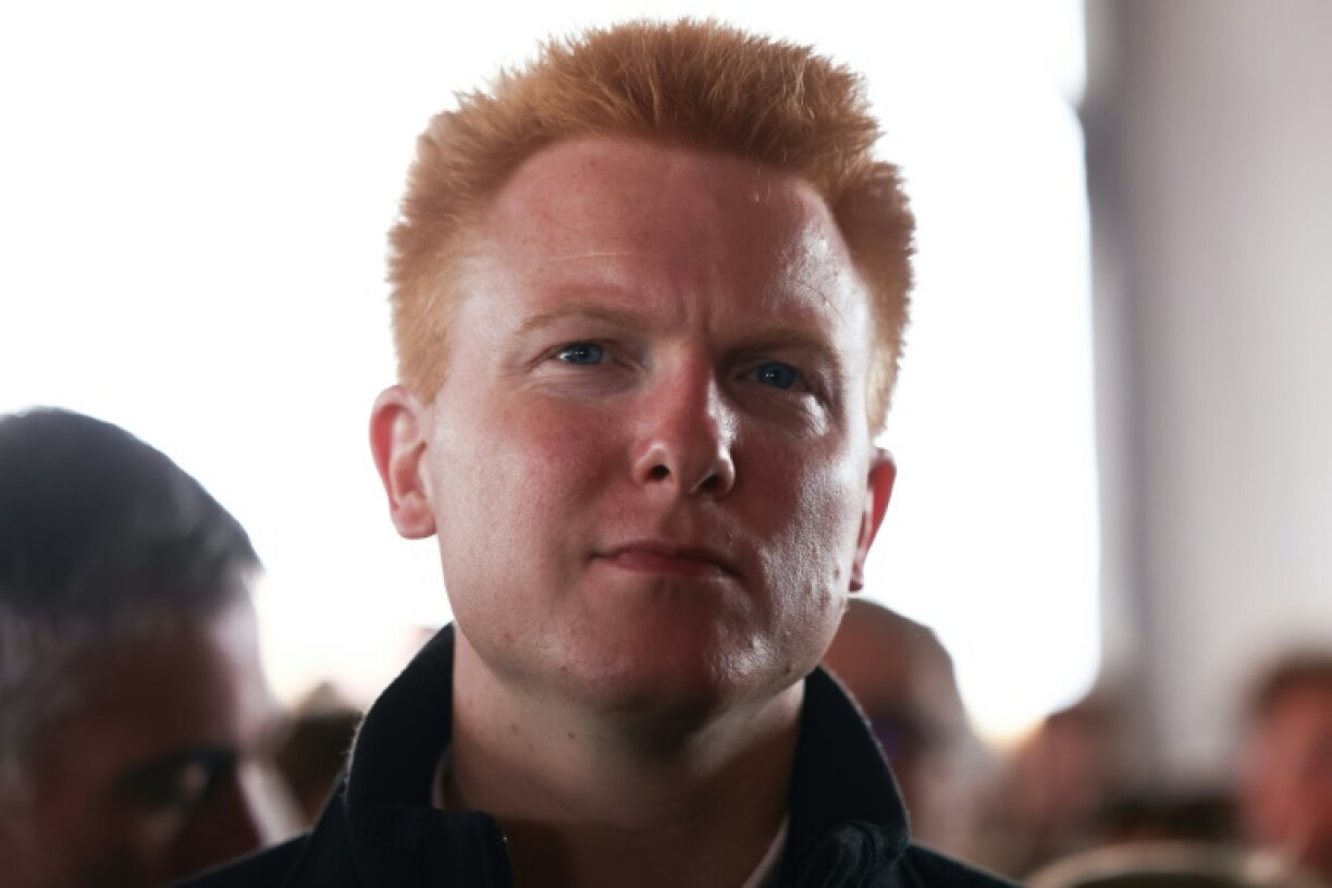 Le député LFI Adrien Quatennens à la Fête de l'Huma, le 10 septembre 2022 à Brétigny-sur-Orge, près de Paris