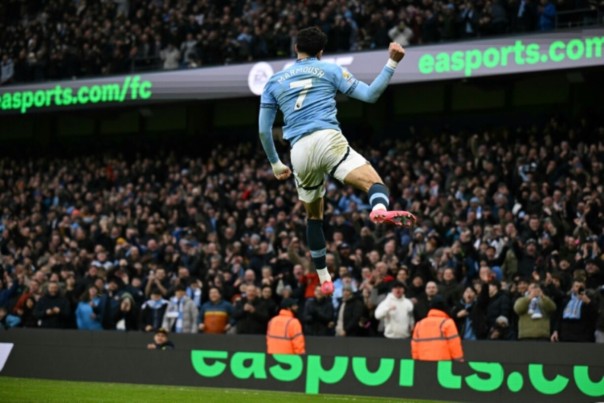 Omar Marmoush scored a first-half hat-trick in Manchester City's 4-0 win over Newcastle