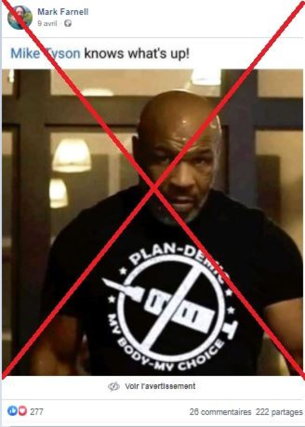 Capture d'écran Facebook, réalisée le 05.07.2021.