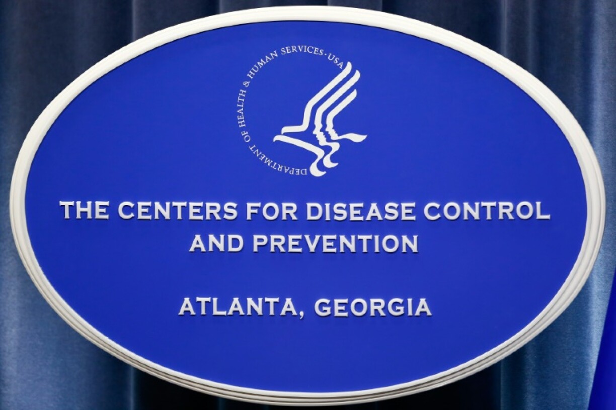A sign with the logo for the Centers for Disease Control and Prevention at the Tom Harkin Global Communications Center on October 5, 2014 in Atlanta, Georgia
