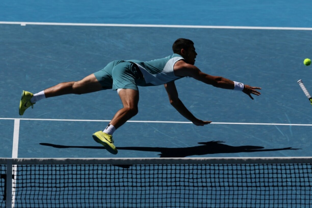 Spain's Carlos Alcaraz is into the Australian Open quarter-finals