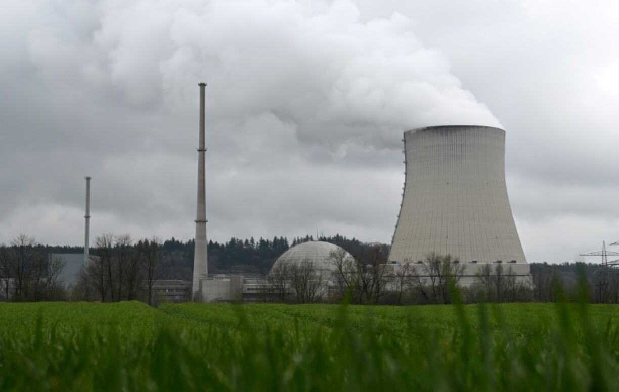 La centrale nucléaire d'Isar, à proximité de Landshut, en Bavière, dans le sud de l'Allemagne, le 14 avril 2023