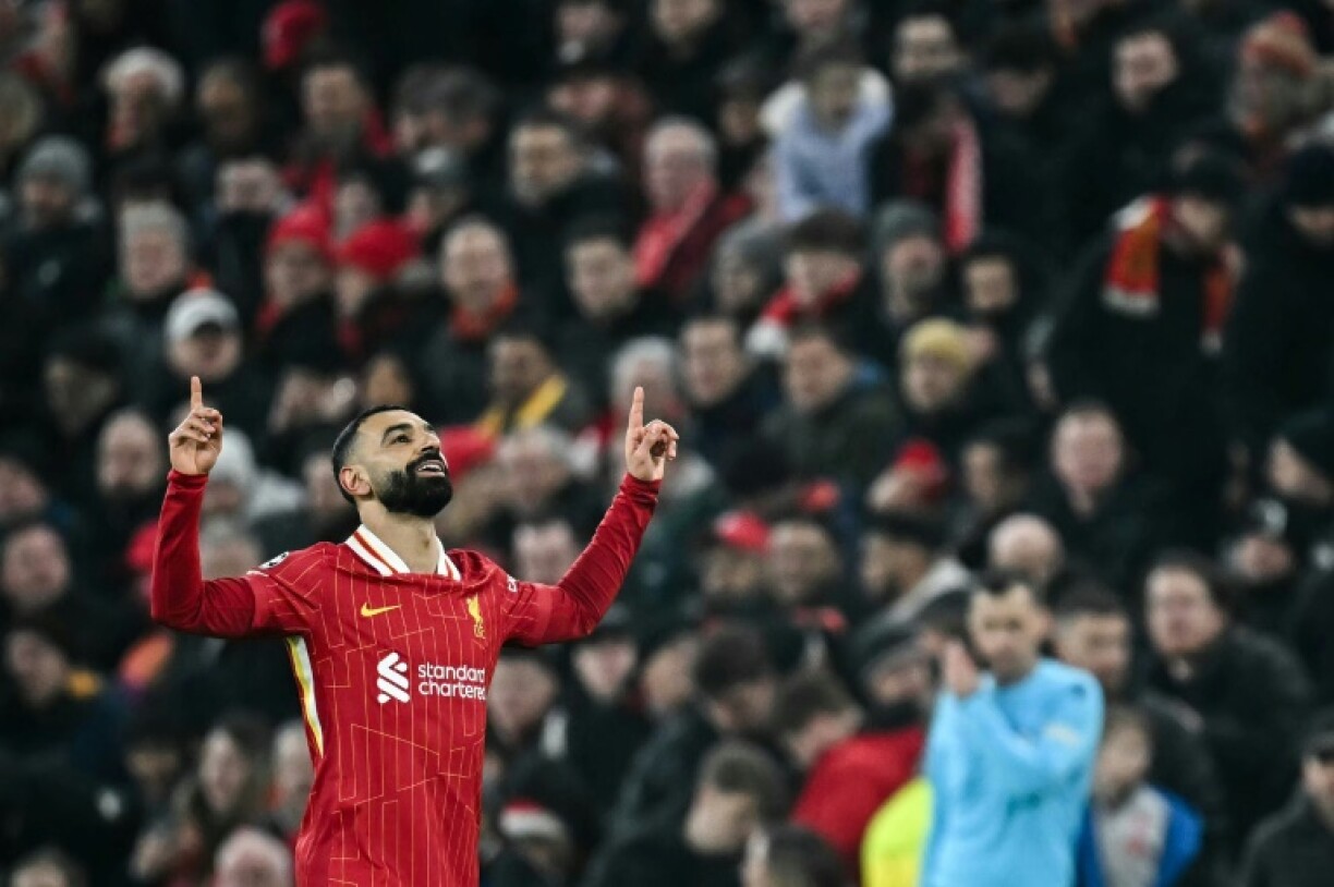 Mohamed Salah's 50th European goal for Liverpool opened the scoring