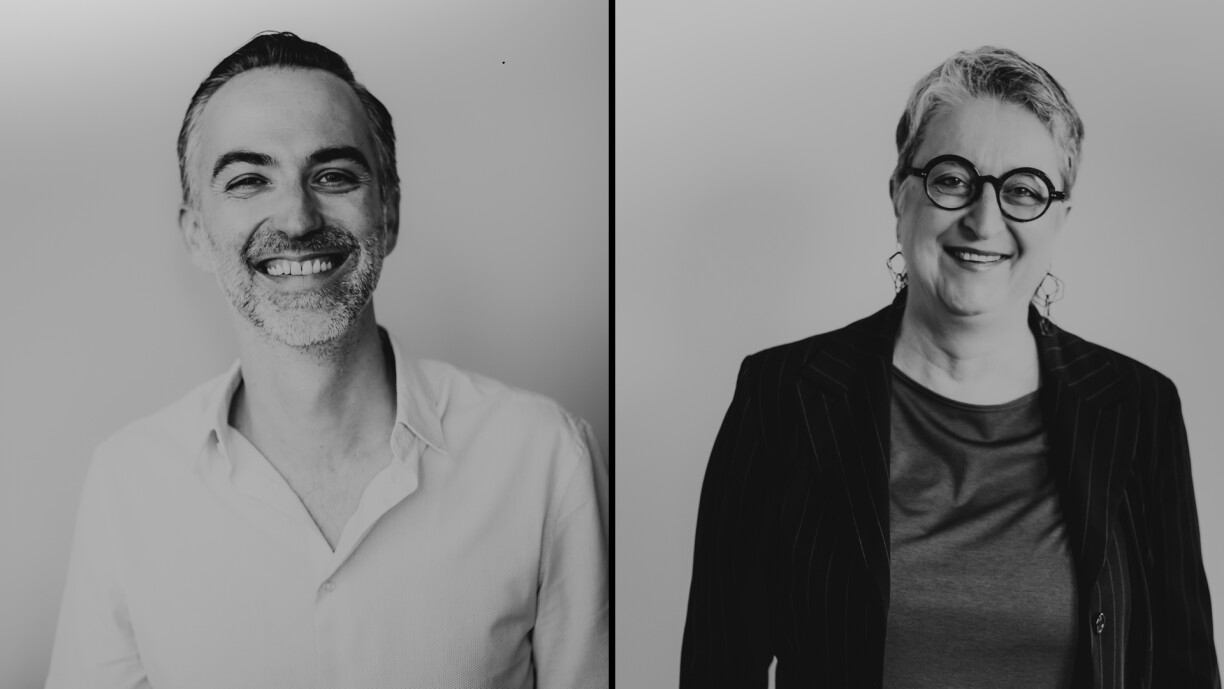 De gauche à droite : Daniel Redinger, Pascale Petry