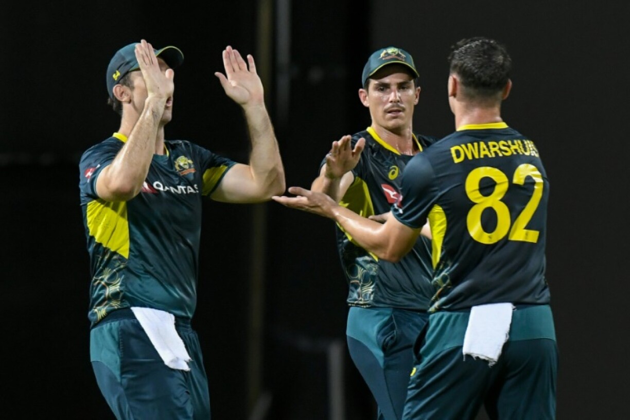 Player-of-the-match Ben Dwarshuis celebrates the dismissal of Shimron Hetmyer
