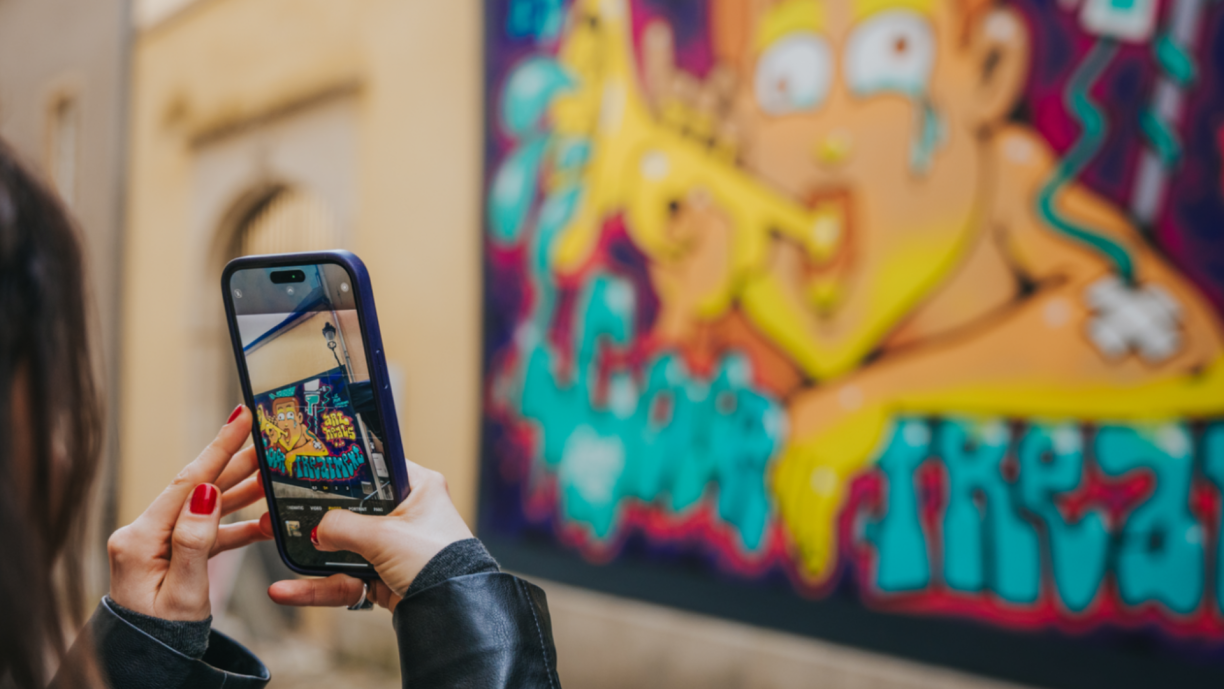 Vernissage of Swiss artist RosyOne's graffiti on