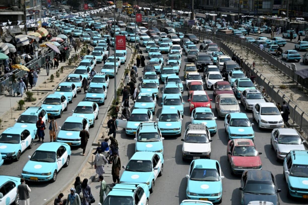 Some Afghan taxi drivers defy a ban on music in public places imposed by the Propagation of Virtue and the Prevention of Vice Ministry
