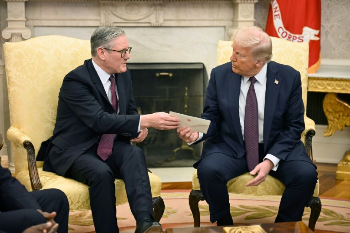 Keir Starmer hand-delievered a letter from King Charles III to Donald Trump in February