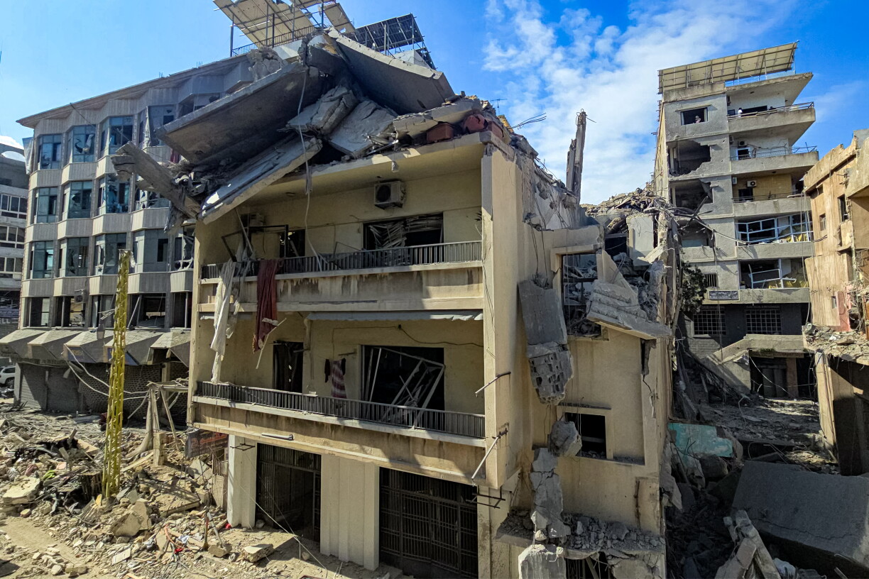 Zerstéiert Gebaier no israeelescher Attack am Libanon