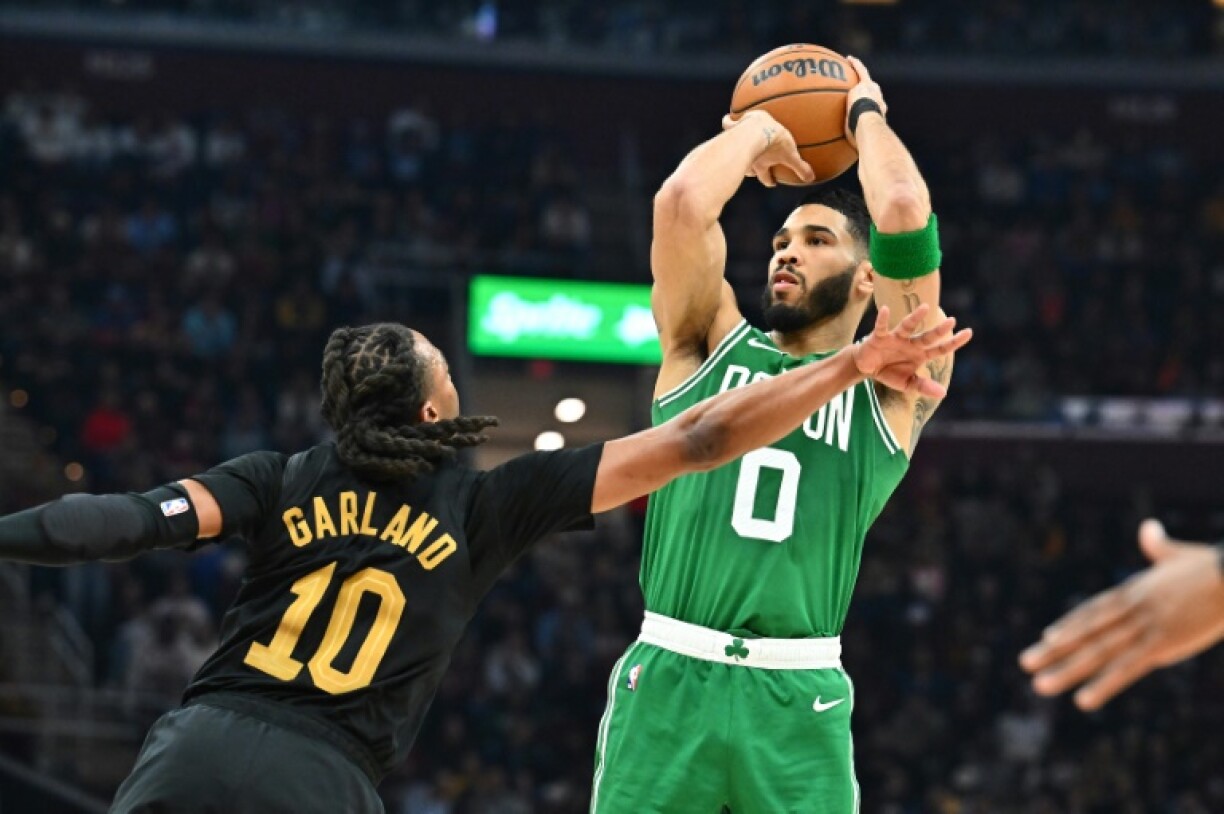 Jayson Tatum helped Boston clinch a clinical 112-105 victory over Cleveland in their top-of-the-table Eastern Conference clash on Tuesday