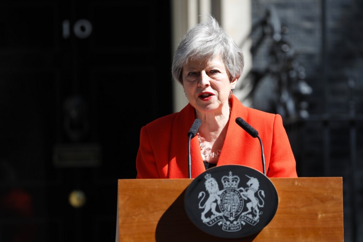 Theresa May annonce sa démission vendredi 24 mai 2019.