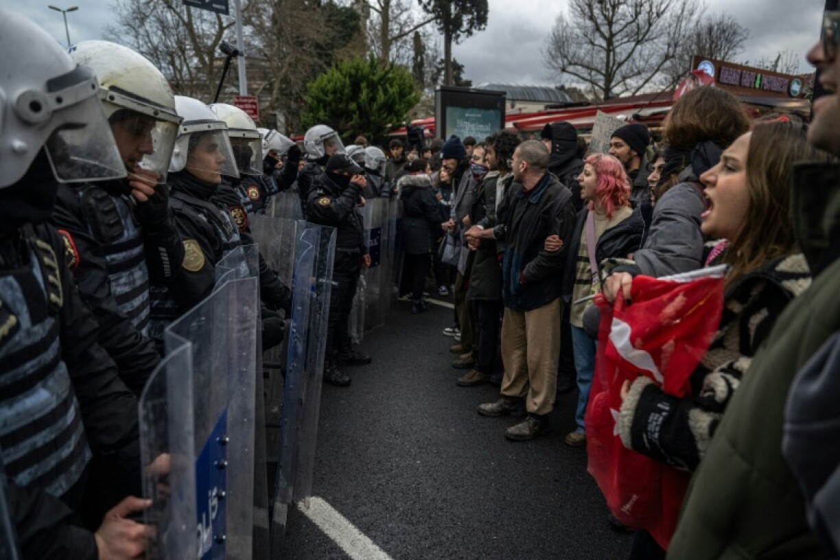 Protesters, most of them students, rallied for a second day in Istanbul against the arrest of Mayor Ekrem Imamoglu