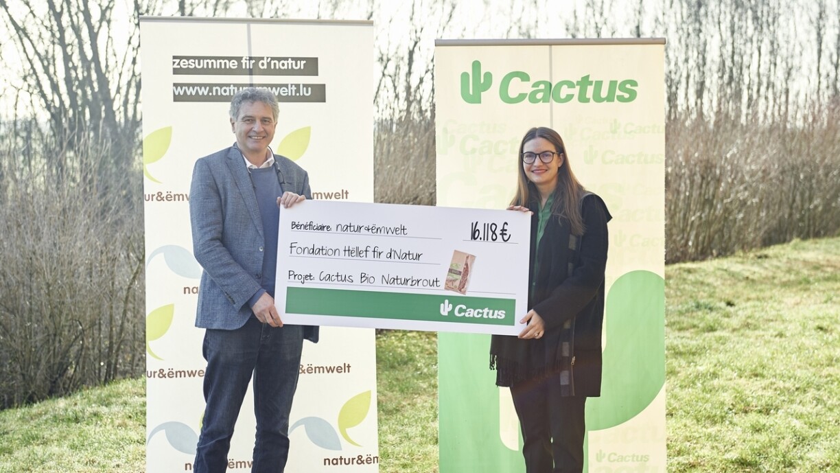 Patrick Losch (natur&ëmwelt Fondation Hëllef fir d’Natur) et Cathy Leesch (Cactus)