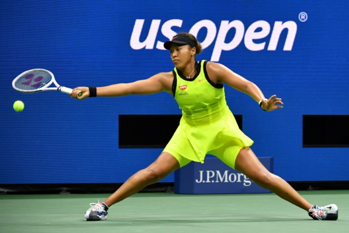 La Japonaise Naomi Osaka lors du troisième tour de l'US Open face à Leylah Fernandez, le 3 septembre 2021 à New York