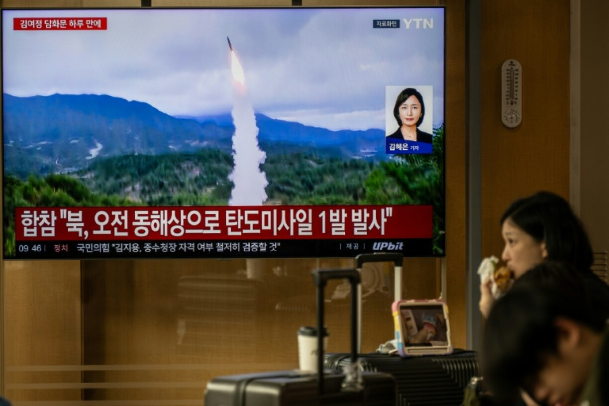 North Korea fired at least one ballistic missile, Seoul's military said days after it demanded an apology from the North for an explosion in the DMZ that wounded three South Korean soldiers