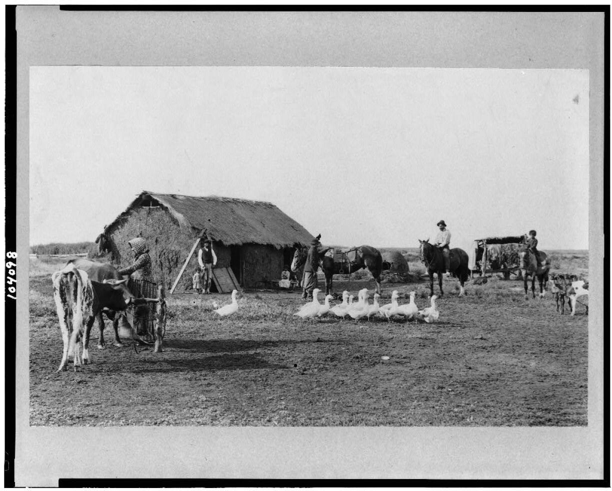 Immigrant's house, Argentina. Taken between 1900 and 1923.