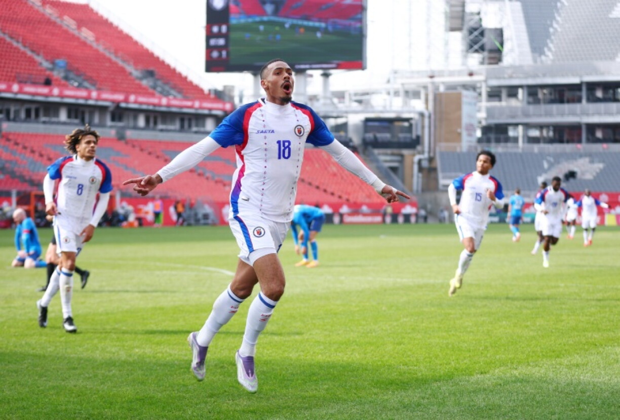 L'attaquant Wilson Isidor, buteur lors du match amical entre Haïti et l'Islande, le 31 mars 2026 à Toronto