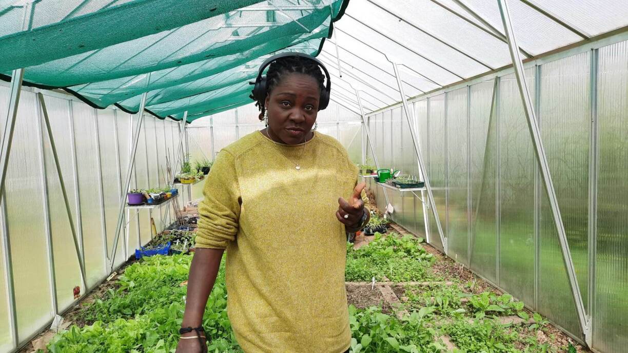 Franciane Loudun, bénévole au jardin communautaire de Bettembourg: