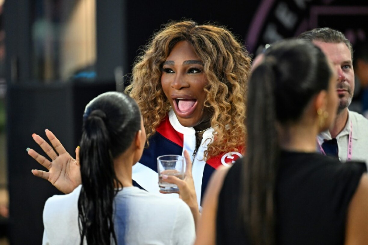 Serena Williams lors d'un match de football à Fort Lauderdale, en Floride, le 21 juillet 2023