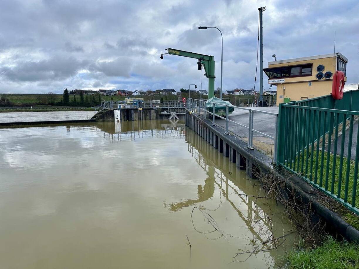 La situation à Stadtbredimus ce samedi matin