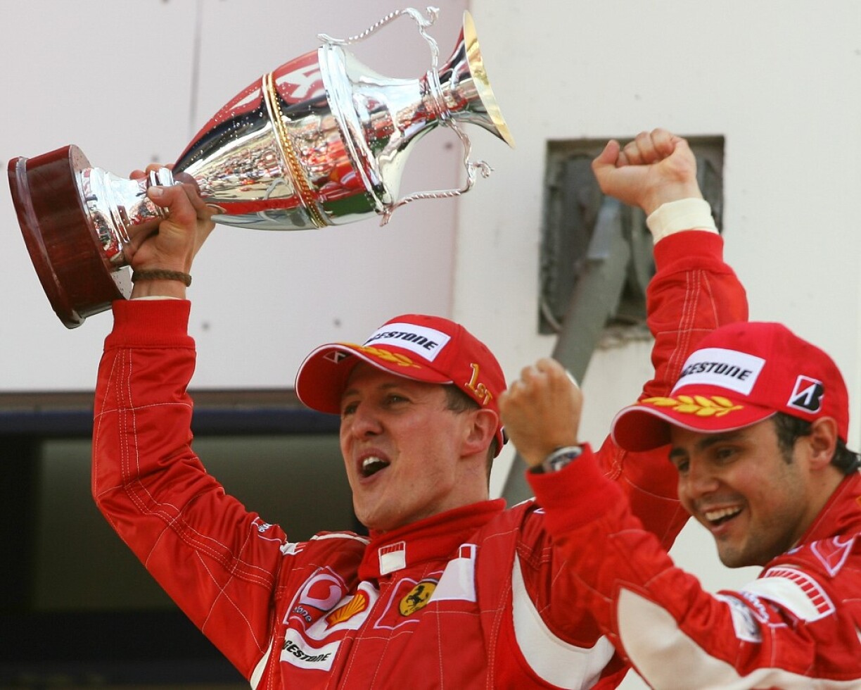 Michael Schumacher lors de sa 5e et dernière victoire au Nürburgring en 2006.