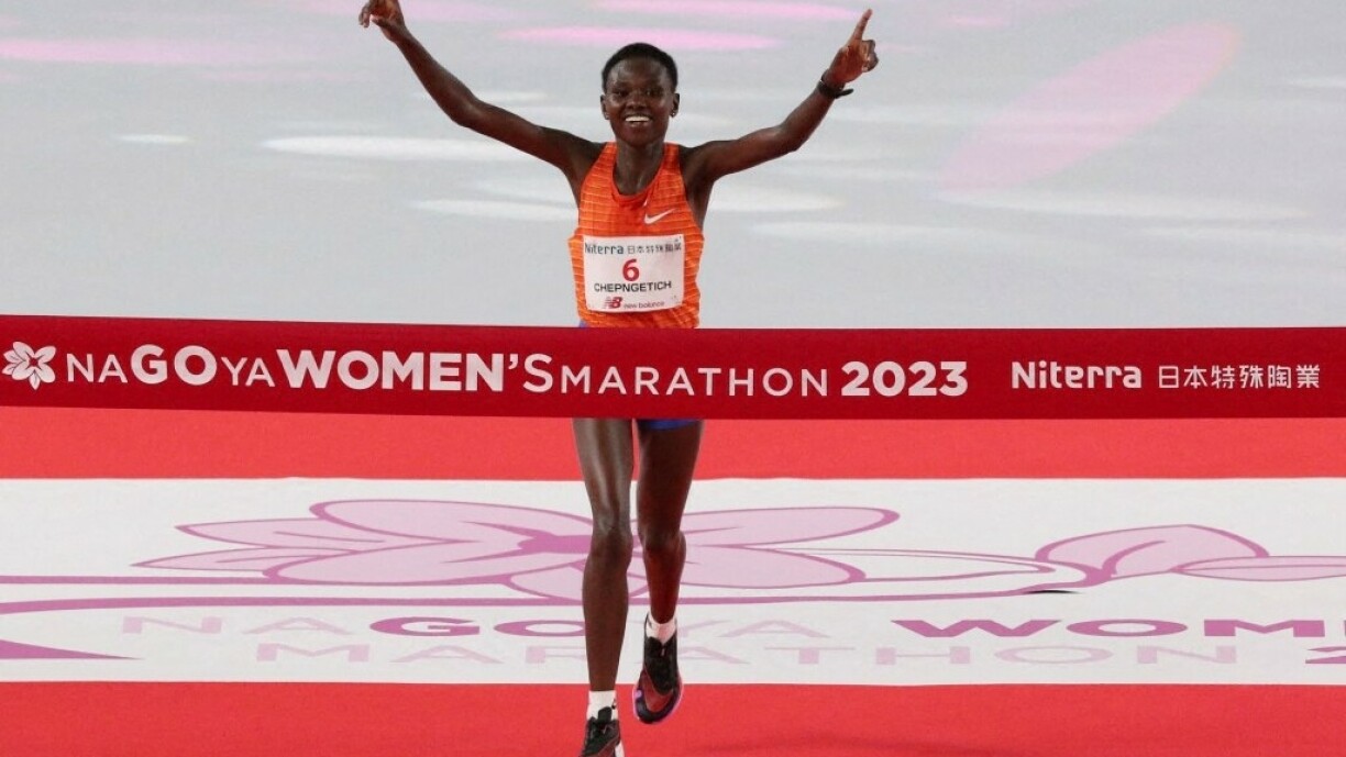 Ruth Chepngetich beim Marathon zu Nagoya am Mäerz 2023
